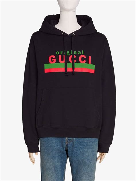 gucci distressed logo hoodie|original gucci hoodie.